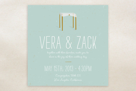 Chuppah Wedding Invitations