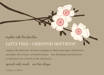 Apple Blossom Wedding Invitations, by Annie Clark