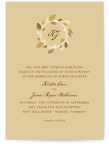 Autumn Wreath Wedding Invitations