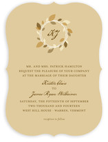 Autumn Wreath Wedding Invitations