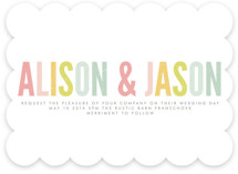 Ice Cream Parlour Pastels Wedding Invitations