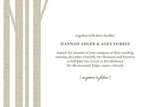 Winter Birch Wedding Invitations, by marabou design