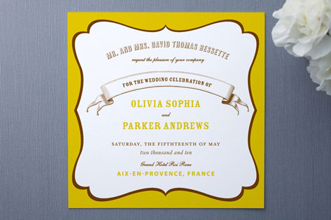 La Fete Wedding Invitations