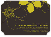 Modern Lotus Wedding Invitations
