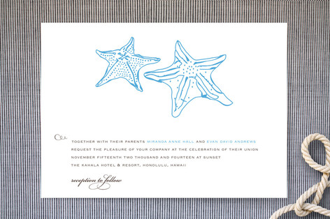 destination wedding invitations. Sea Wedding Invitations