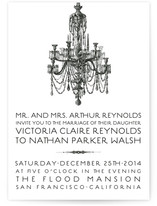 Chandelier Wedding Invitations