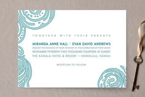 contemporary chic wedding invitations by guess wha minted
