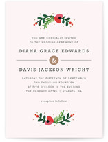 Simple Flora Wedding Invitations