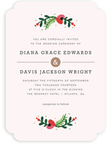 Simple Flora Wedding Invitations