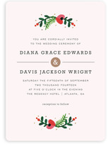 Simple Flora Wedding Invitations
