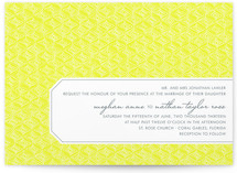 Diamond Pattern Wedding Invitations