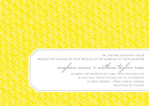 Diamond Pattern Wedding Invitations, by stacey day