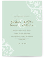 Elegant Flourish Wedding Invitations
