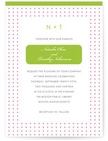 Preppy Dot Wedding Invitations
