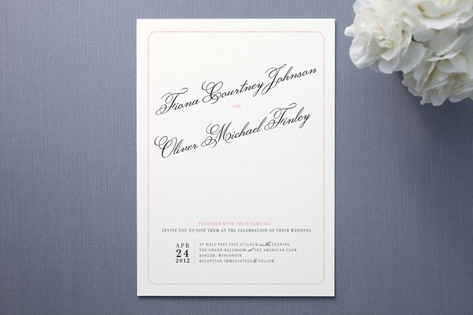 float + dotted delight Wedding Invitations