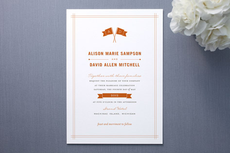 fanfare Wedding Invitations
