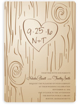 Fall Carving Wedding Invitations