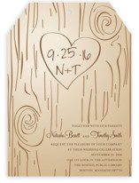 Fall Carving Wedding Invitations