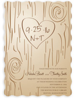 Fall Carving Wedding Invitations