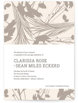 flower press Wedding Invitations