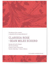 flower press Wedding Invitations