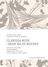flower press Wedding Invitations