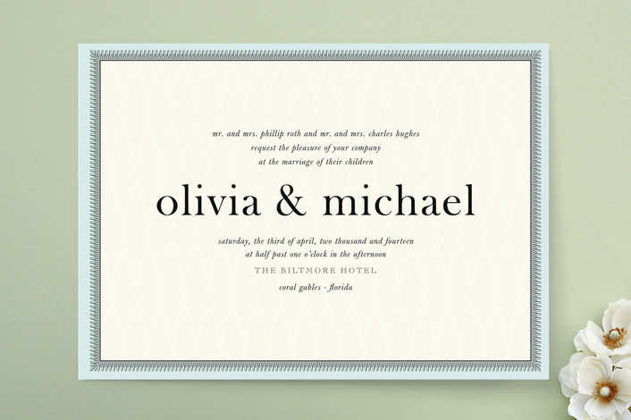float + framed Wedding Invitations