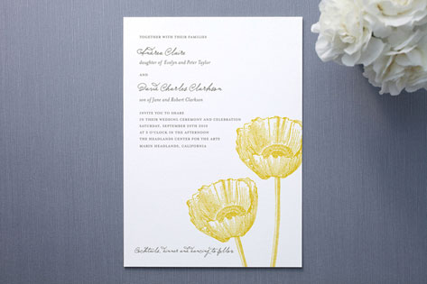 Garden Syndrome Wedding Invitations