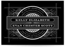 Vintage Ornament Wedding Invitations