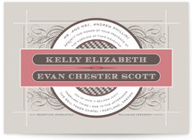 Vintage Ornament Wedding Invitations