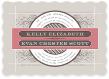 Vintage Ornament Wedding Invitations