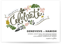 Celebrate Florals Wedding Invitations