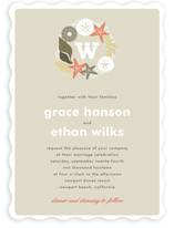 Seaside Initial Wedding Invitations