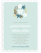 Seaside Initial Wedding Invitations