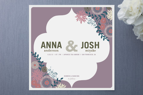 Center Stage Wedding Invitations