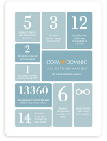 Wedding by Numbers Wedding Invitations