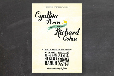 Vintage Ranch Wedding Invitations These vintagemodern invitations have a 