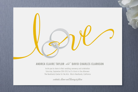 Lovely Ribbon Wedding Invitations
