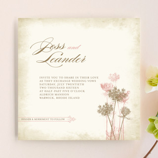 Rustic Queen Anne Wedding Invitations