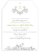Victorian Vine Monogram Wedding Invitations