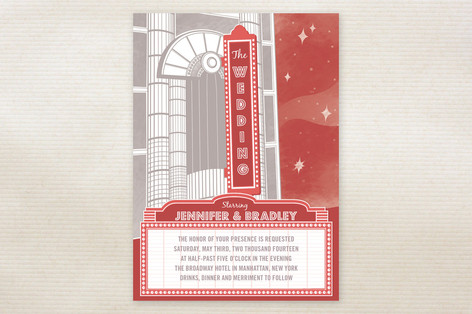 The Production Wedding Invitations