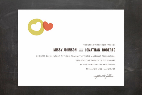 Missing Piece Wedding Invitations