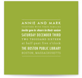 The Square Types Wedding Invitations
