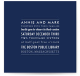 The Square Types Wedding Invitations