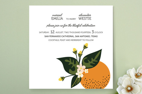 Citrus Crush Wedding Invitations