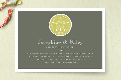 Sand and Sea Wedding Invitations