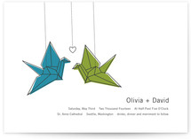 Two Cranes Wedding Invitations