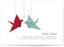 Two Cranes Wedding Invitations