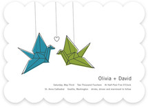 Two Cranes Wedding Invitations