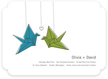 Two Cranes Wedding Invitations